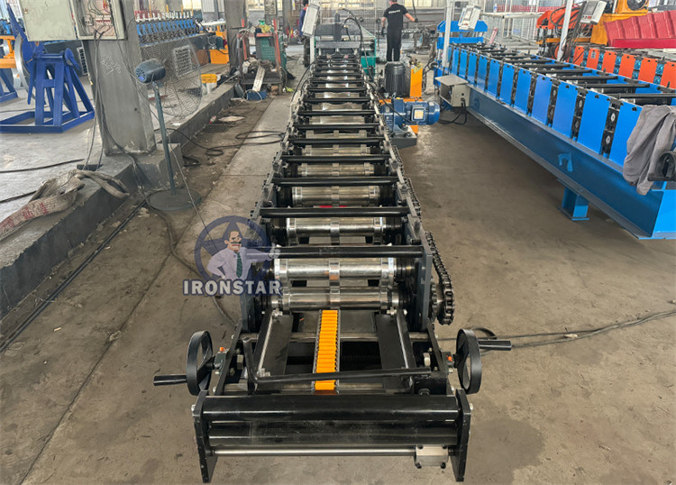 “Ironstar High Speed 312 Ridge Cap Roll Forming Machine Metal Roof Capping Profile Machine for Romania Roofing Construction”