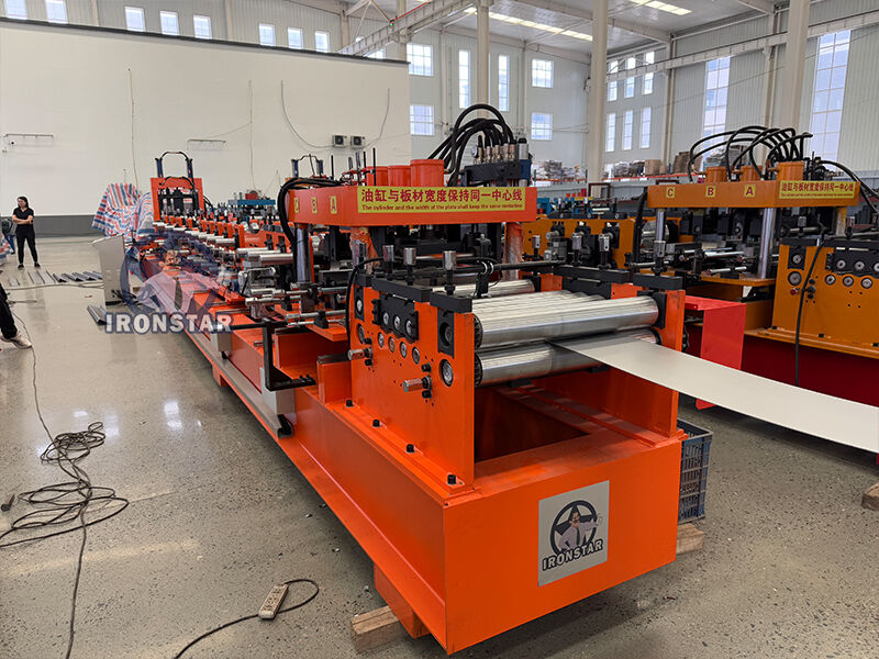 “Full Automatic CZ Channel Roll Forming Machine C Z Purlin Making Machine Adjustable Size ”